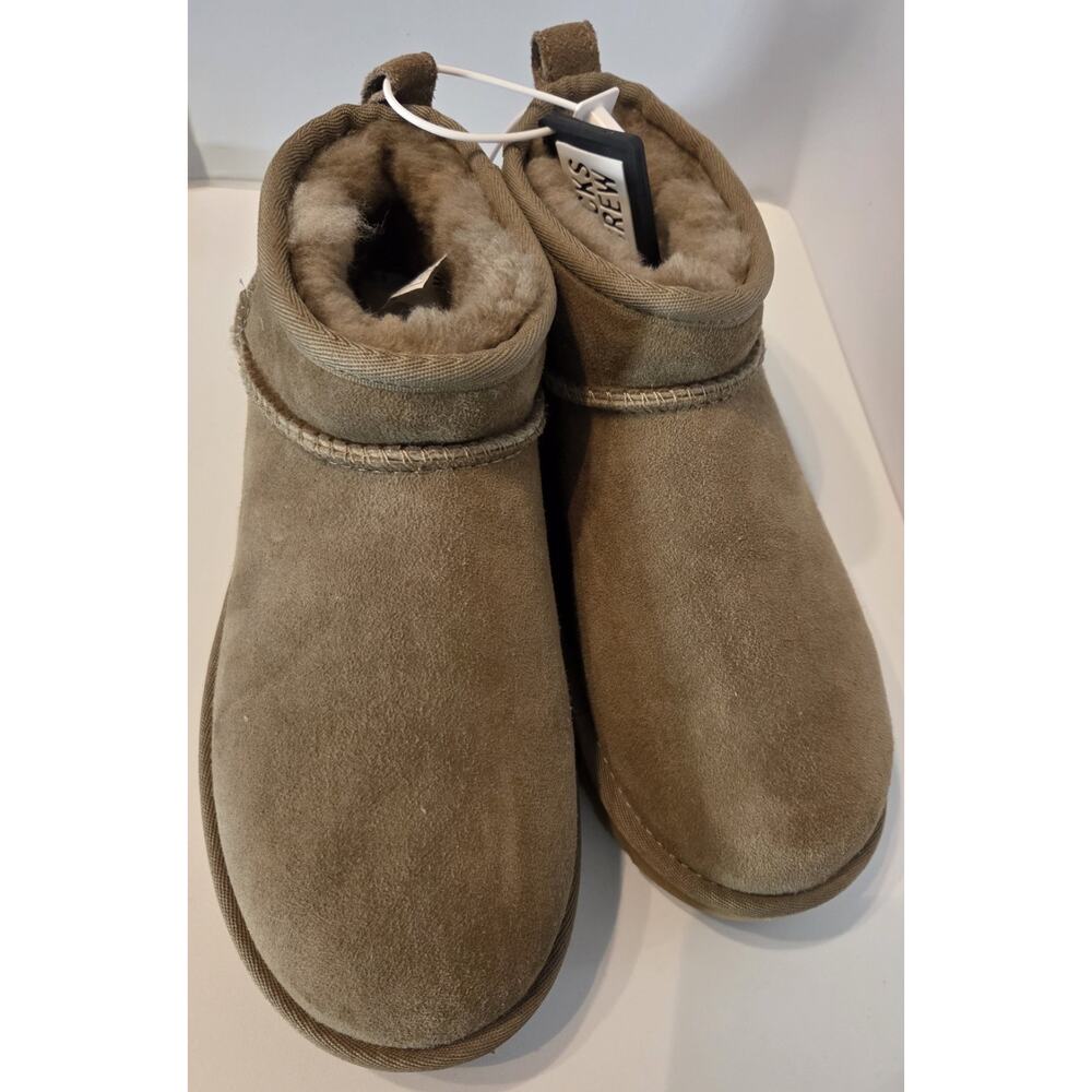 UGG Women's Size 7 Suede Ankle Bootie UGGPlush Lined NWT - EU 38 MPN 1110 - Picture 3 of 6